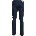 Exte Chic Tapered Blue Denim Jeans Exte Dark Slate Gray