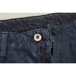 Exte Chic Tapered Blue Denim Jeans Exte Dark Slate Gray