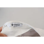 Dondup White High Waist Tapered Women Pants PAN71124-38