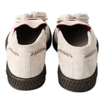 Dolce & Gabbana Ivory Suede Leather Men Espadrille Shoes MV5029-43