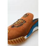 Dolce & Gabbana Brown Suede Crown Logo NS1 Slides Sandals MV5082-39