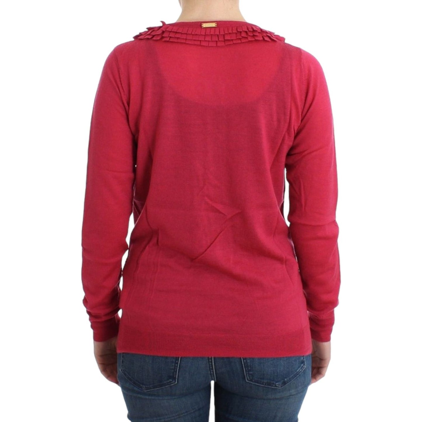 John Galliano Pink wool cardigan SIG12074-3