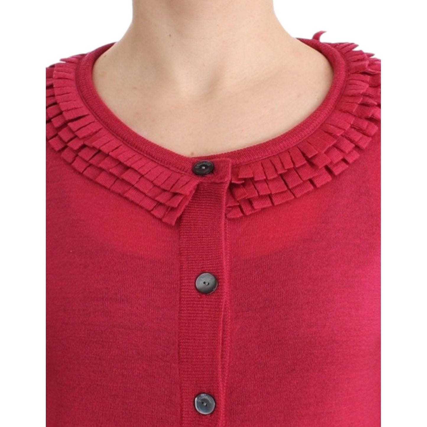 John Galliano Pink wool cardigan SIG12074-3