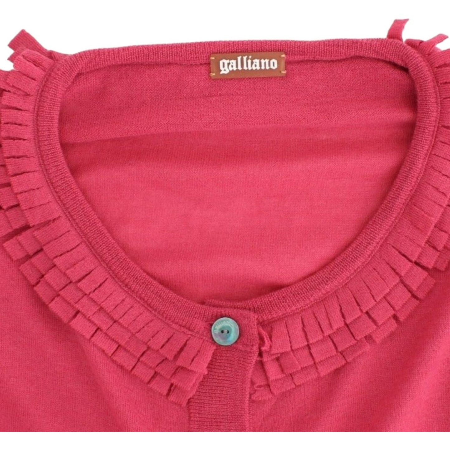 John Galliano Pink wool cardigan SIG12074-3