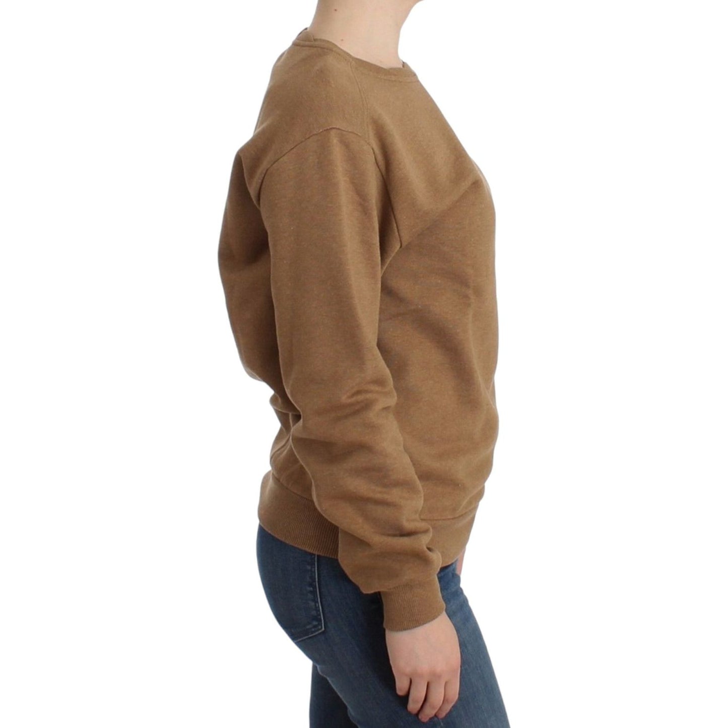 John Galliano Brown Crewneck Cotton Sweater SIG12072-2
