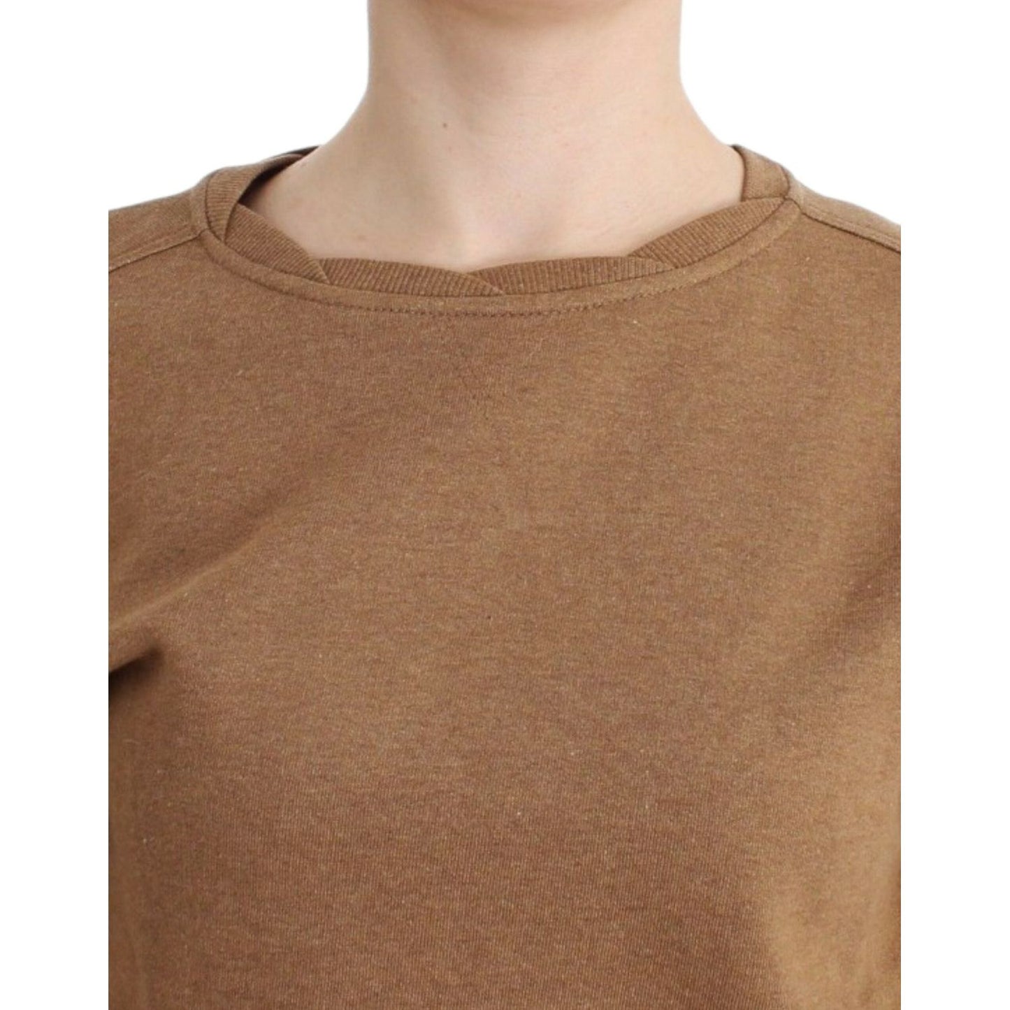 John Galliano Brown Crewneck Cotton Sweater SIG12072-2