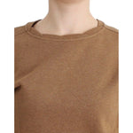 John Galliano Brown Crewneck Cotton Sweater SIG12072-2