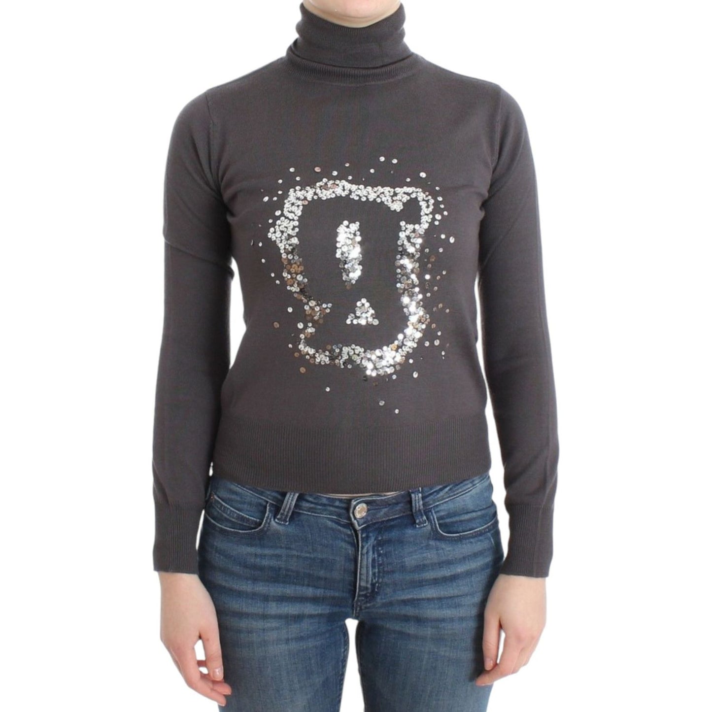John Galliano Brown turtleneck cotton sweater SIG11968-2