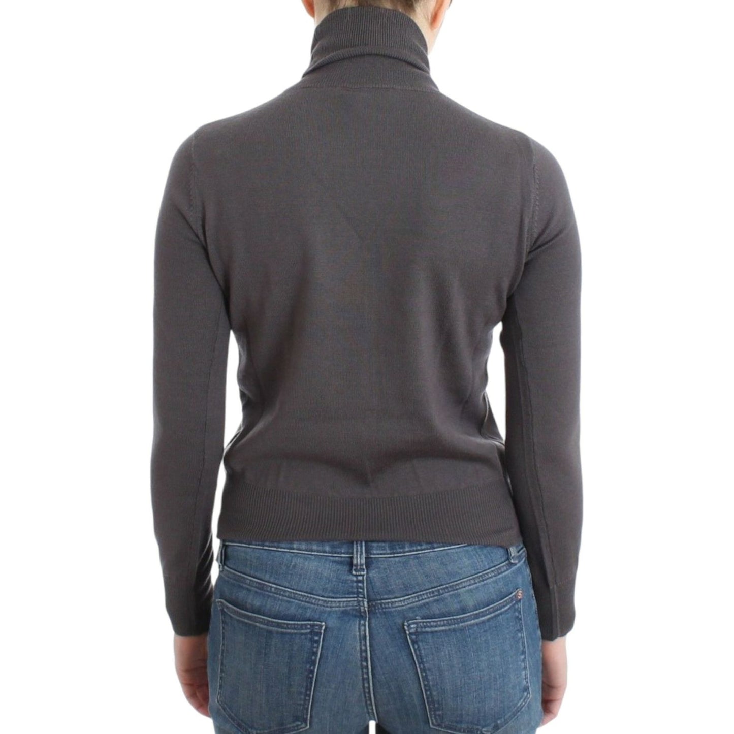 John Galliano Brown turtleneck cotton sweater SIG11968-2
