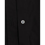 John Galliano Elegant Black Cotton Stretch Shortsleeve Blouse John Galliano Black