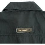 Cavalli Elegant Gray Cotton Button Down Shirt Cavalli Dark Slate Gray