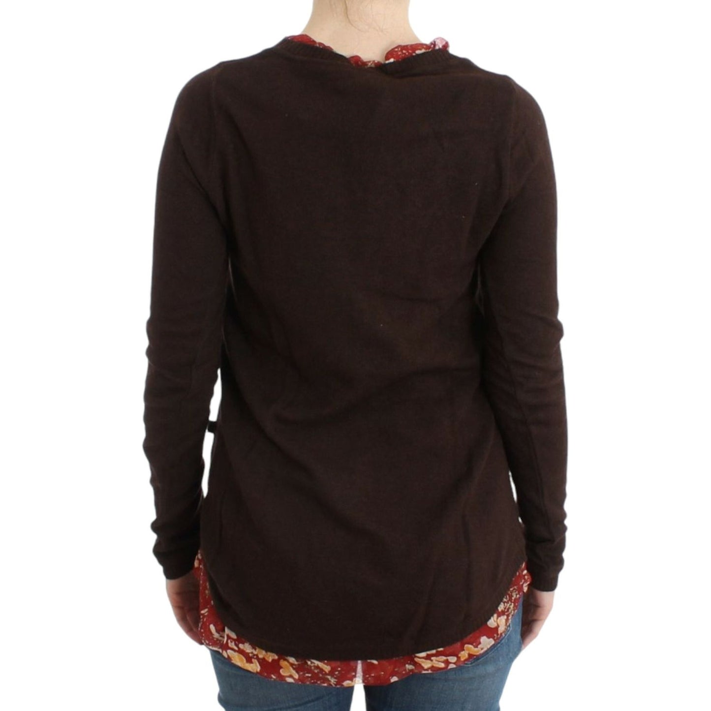Cavalli Brown crewneck sweater SIG11984-1