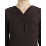 Cavalli Brown knitted wool sweater SIG11848-2