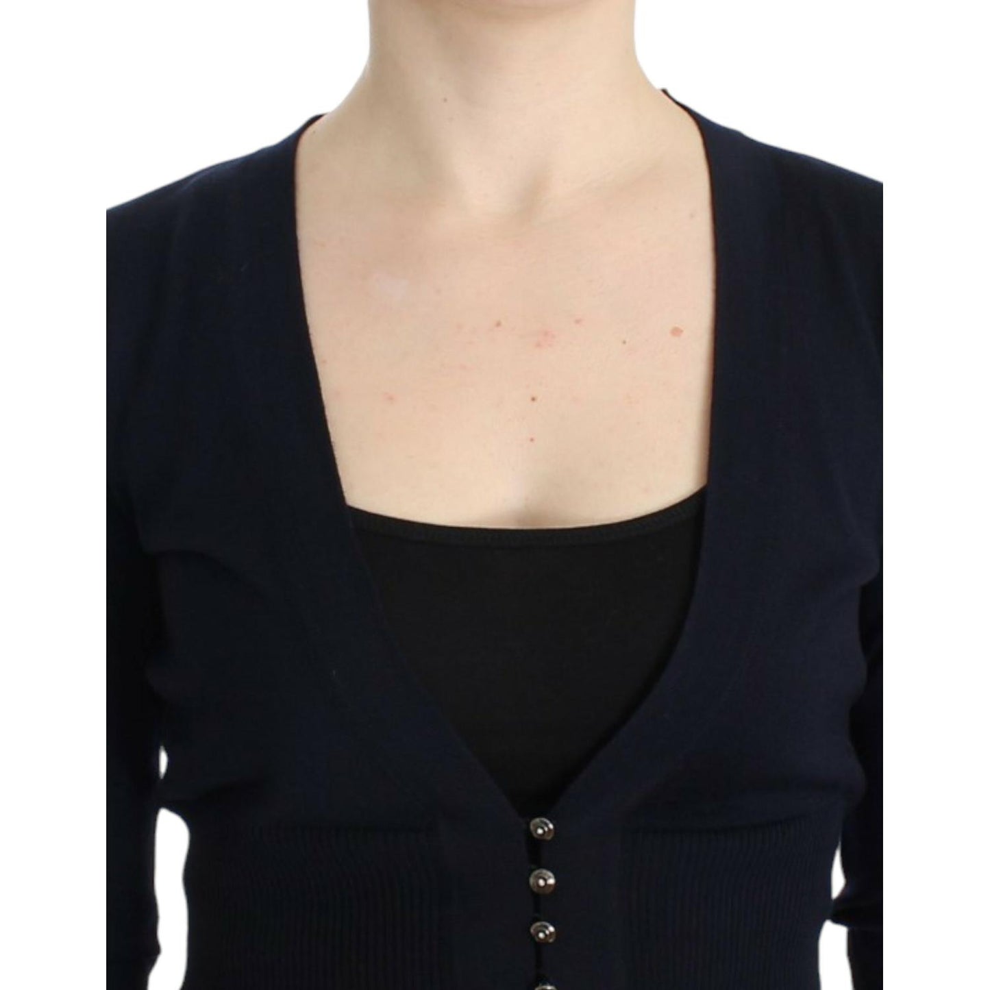 Cavalli Black cropped wool cardigan SIG11847-3