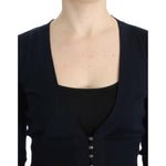 Cavalli Black cropped wool cardigan SIG11847-3