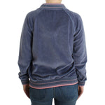 Cavalli Blue velvet zipup sweater SIG11841-2
