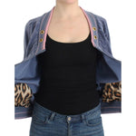 Cavalli Blue velvet zipup sweater SIG11841-2