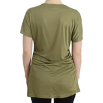 Cavalli Elegant Green Jersey Blouse with Gold Accents Cavalli Dim Gray