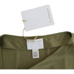 Cavalli Elegant Green Jersey Blouse with Gold Accents Cavalli Dark Olive Green