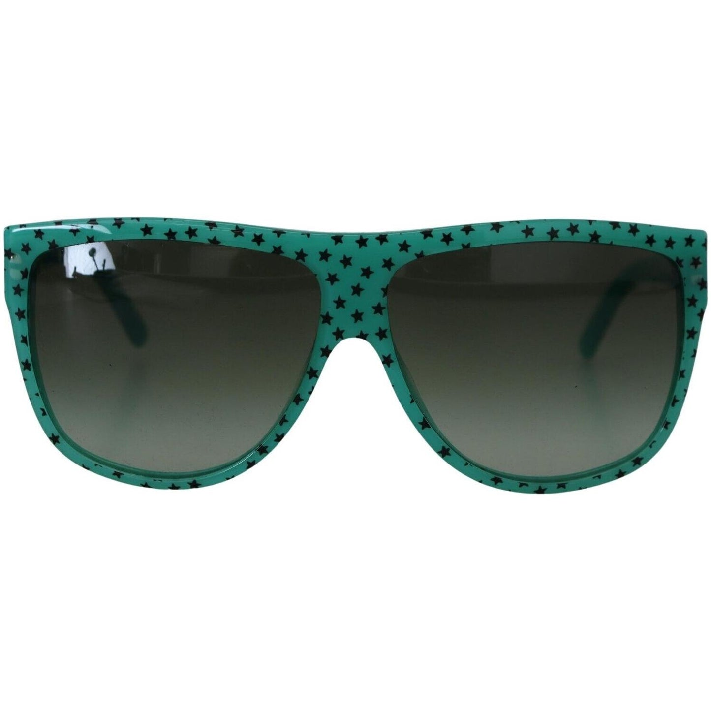 Dolce & Gabbana Green Stars Acetate Square Shades Sunglasses GLA1162