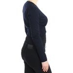 Cavalli Blue cropped wool cardigan SIG11623-2