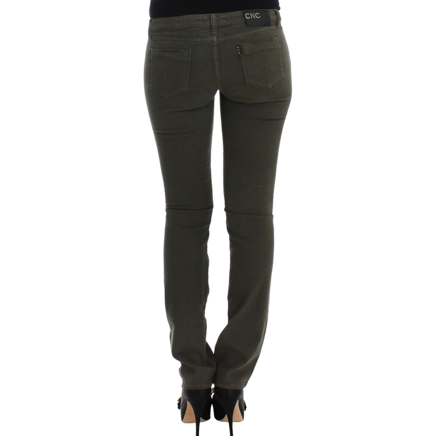 Costume National Green slim leg jeans SIG12555-1