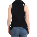 Costume National Black sleeveless knitted cardigan SIG12086-2