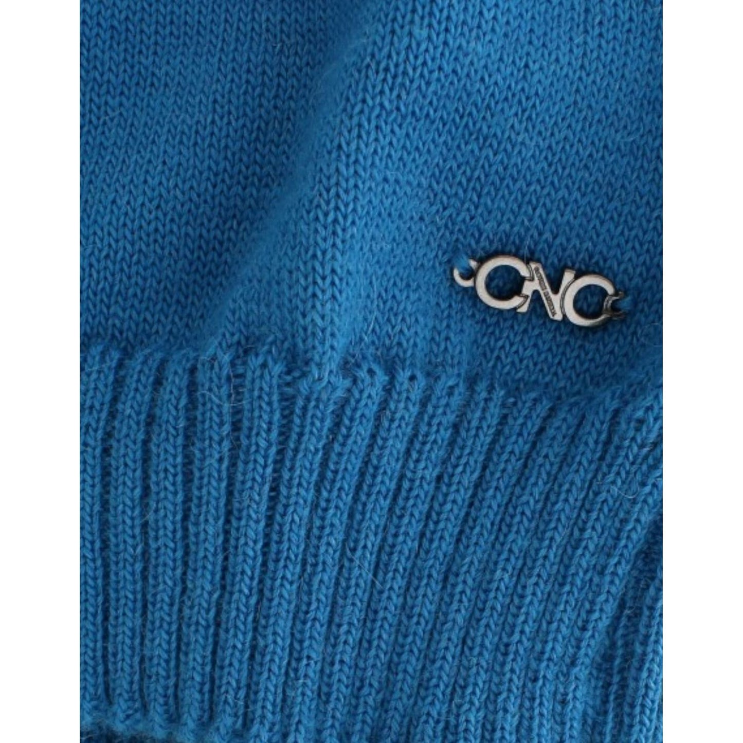 Costume National Blue knitted scoopneck sweater SIG12083-1