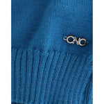 Costume National Blue knitted scoopneck sweater SIG12083-1