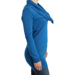 Costume National Blue knitted scoopneck sweater SIG12083-1