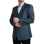 Dolce & Gabbana Elegant Green Martini Two-Piece Wool Suit Dolce & Gabbana Dark Slate Gray