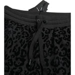 Dolce & Gabbana Black Leopard Cotton Slim Fit Jogger Pants PAN74988-50