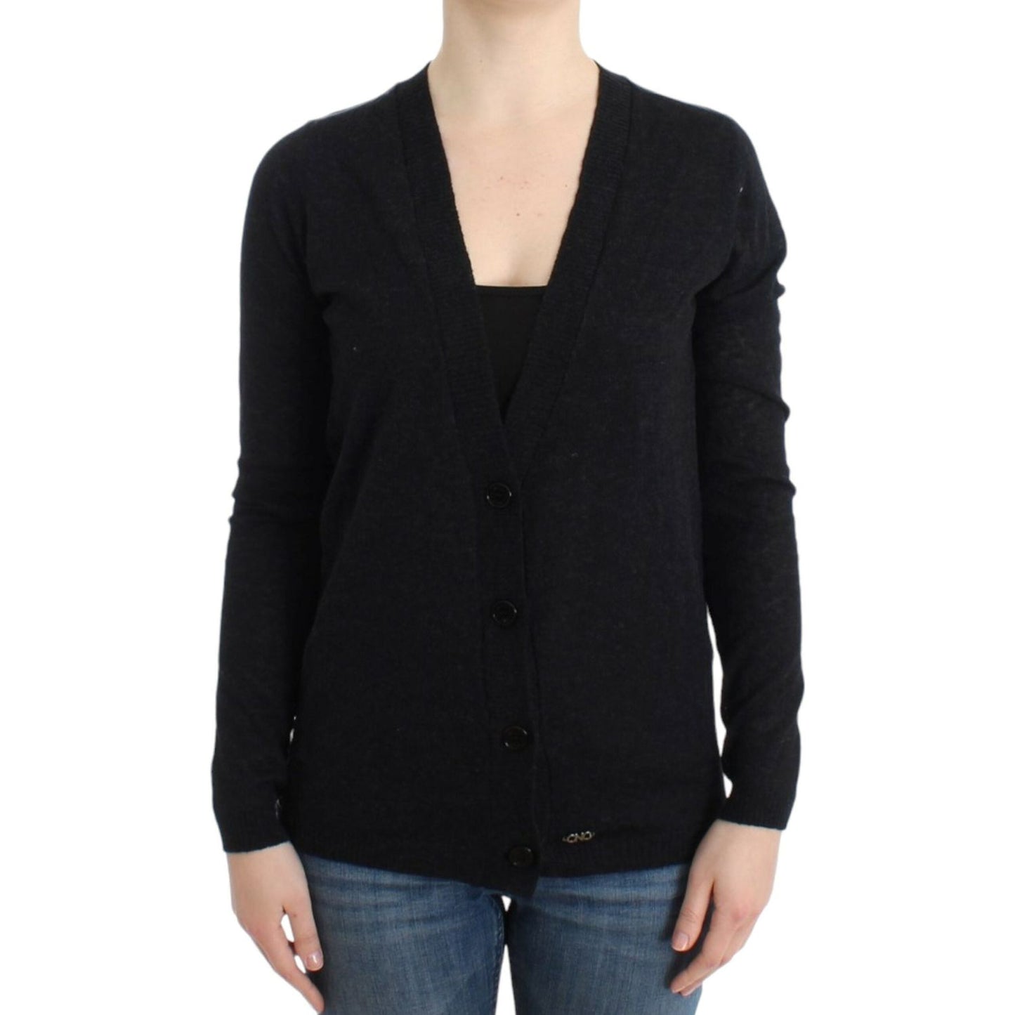 Costume National Gray wool alpaca cardigan SIG12056-1