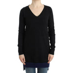 Costume National Black V-neck lightweight sweater SIG12053-1