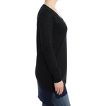 Costume National Black V-neck lightweight sweater SIG12053-1