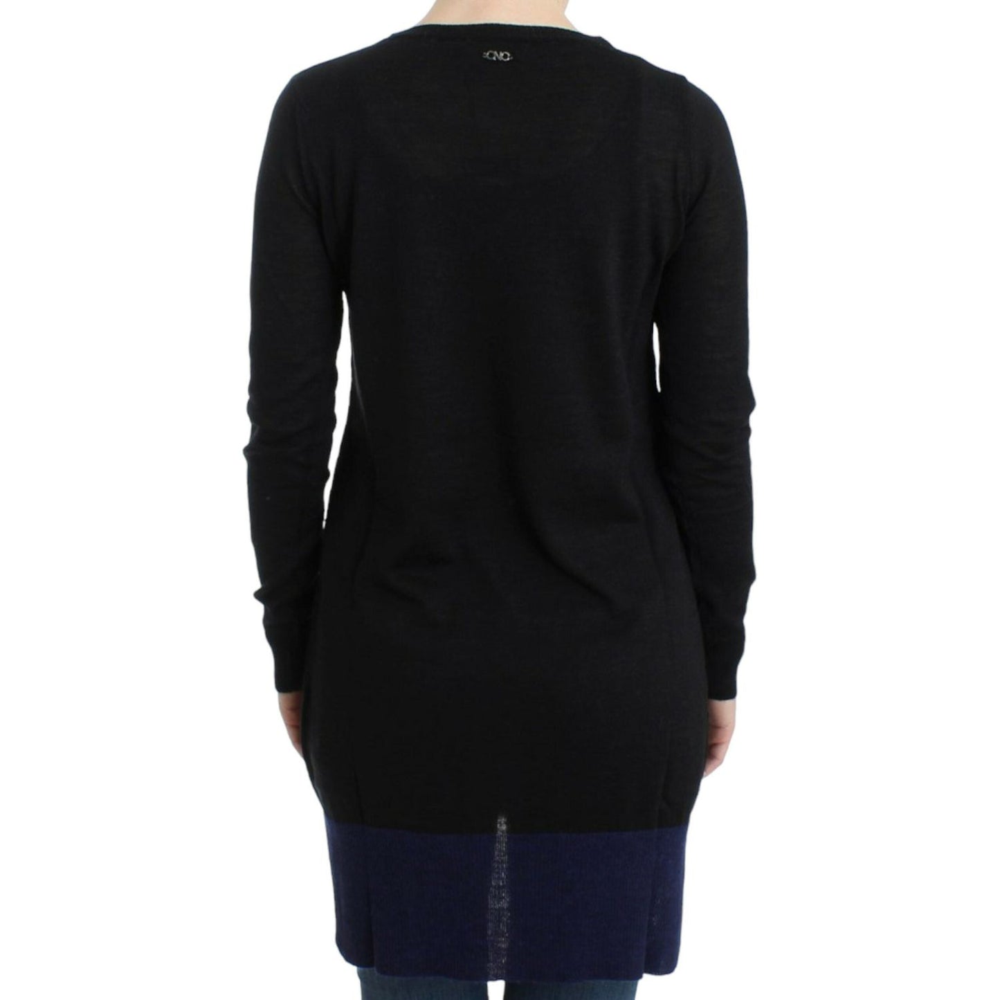 Costume National Black V-neck lightweight sweater SIG12053-1