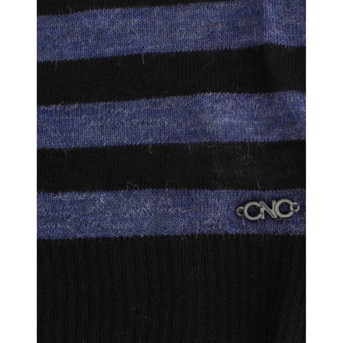 Costume National Black striped V-neck sweater SIG12050-2