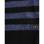 Costume National Black striped V-neck sweater SIG12050-2
