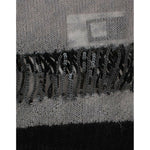 Costume National Gray embellished asymmetric sweater SIG12049-1