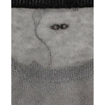 Costume National Gray embellished asymmetric sweater SIG12049-1