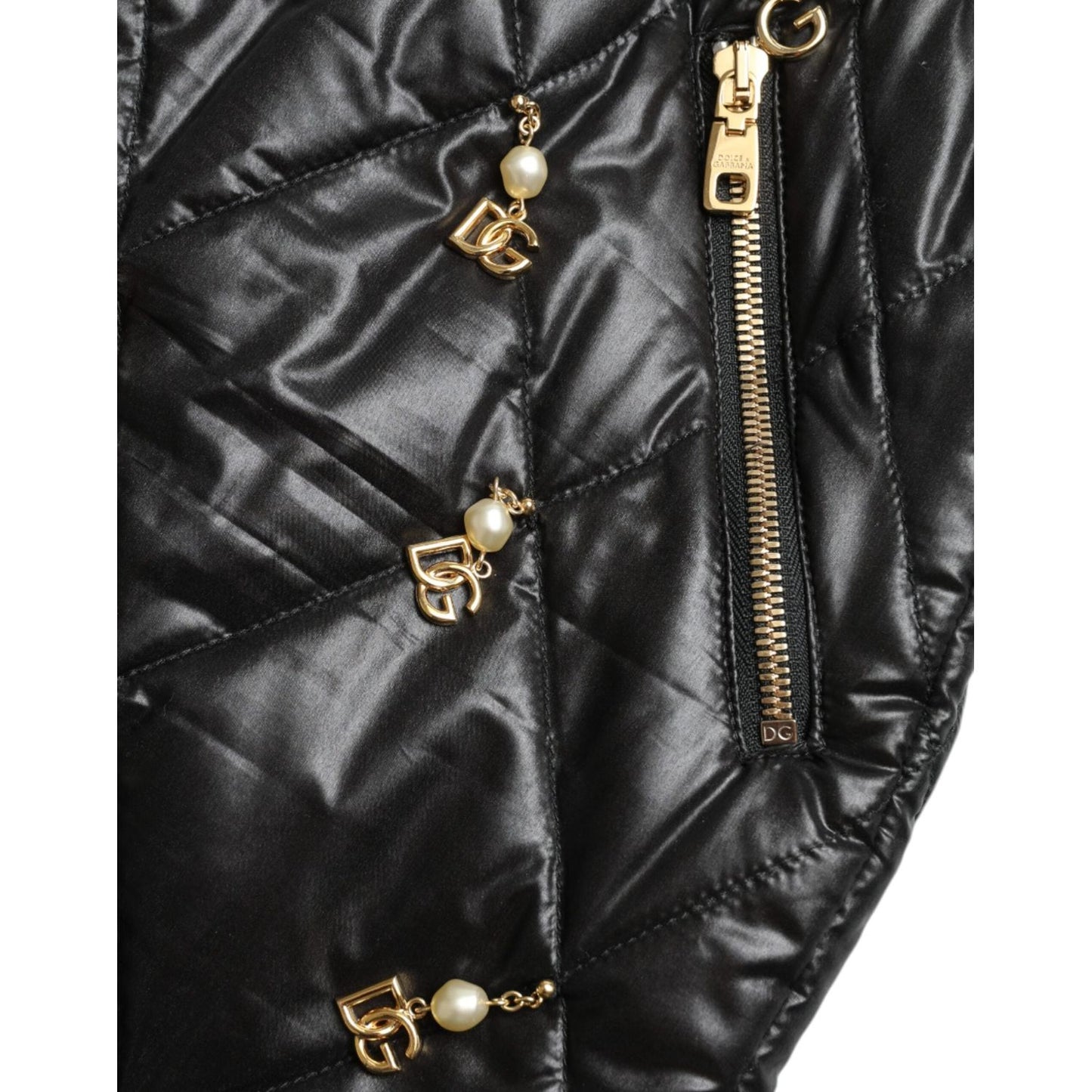 Dolce & Gabbana Black Embellished High Waist Hot Pants Shorts PAN74907-40