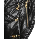 Dolce & Gabbana Black Embellished High Waist Hot Pants Shorts PAN74907-40