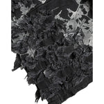 Dolce & Gabbana Black Gray Lace Cotton High Waist Denim Mini Skirt SKI1943-40