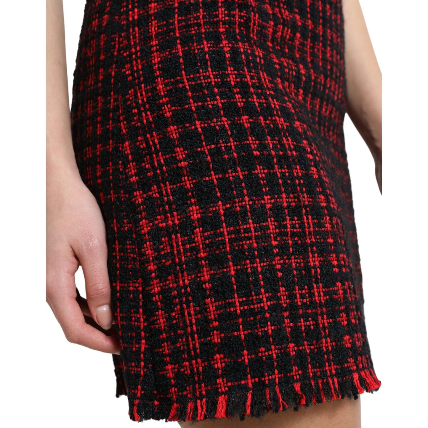 Dolce & Gabbana Tantalizing Tartan High-Waist Mini Skirt Dolce & Gabbana Pale Violet Red