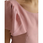 Dolce & Gabbana Pink Short Sleeves Round Neck Blouse Top TSH84315-44