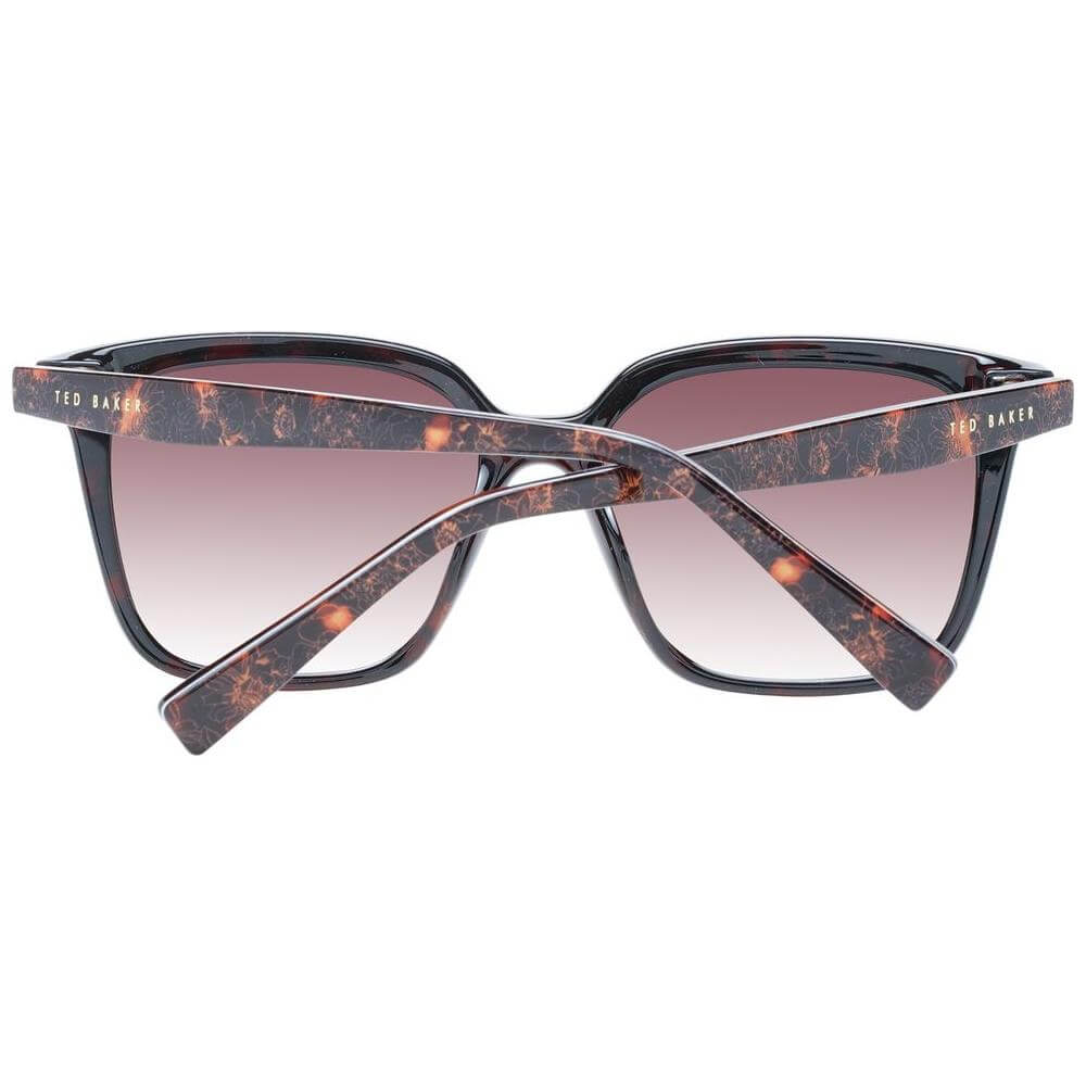 Ted Baker multicolor women's sunglasses with gradient brown lenses, full-rim TR90 frame, square style, 100% UVA/UVB protection.