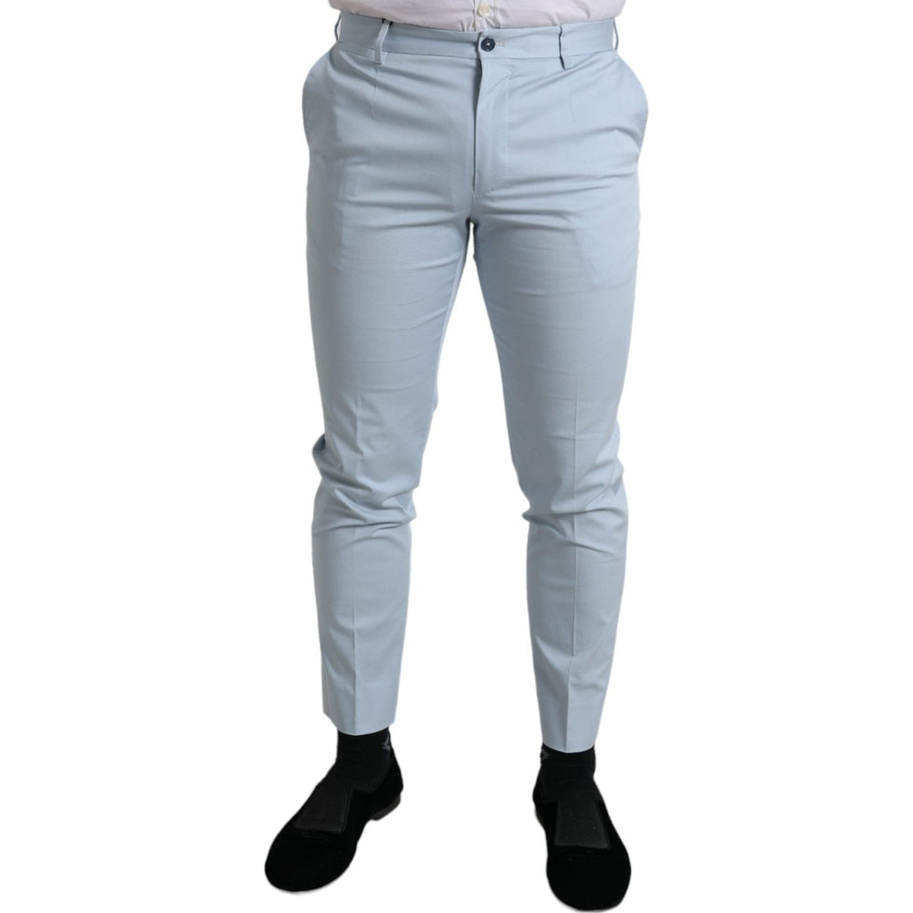 Dolce & Gabbana Sky Blue Cotton Stretch Skinny Pants PAN74891-54