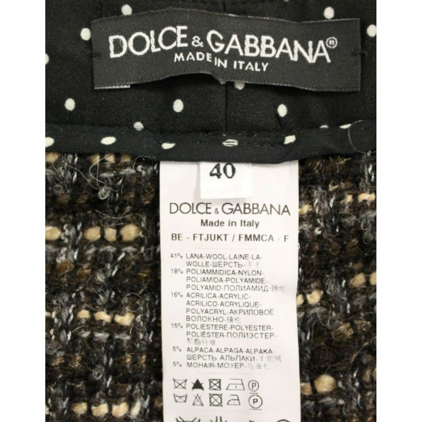 Dolce & Gabbana Multicolor wool shorts pants GSS11736-2