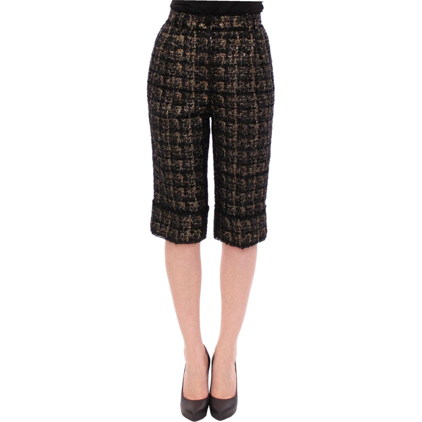 Dolce & Gabbana Black fabric shorts pants GSS10092-1