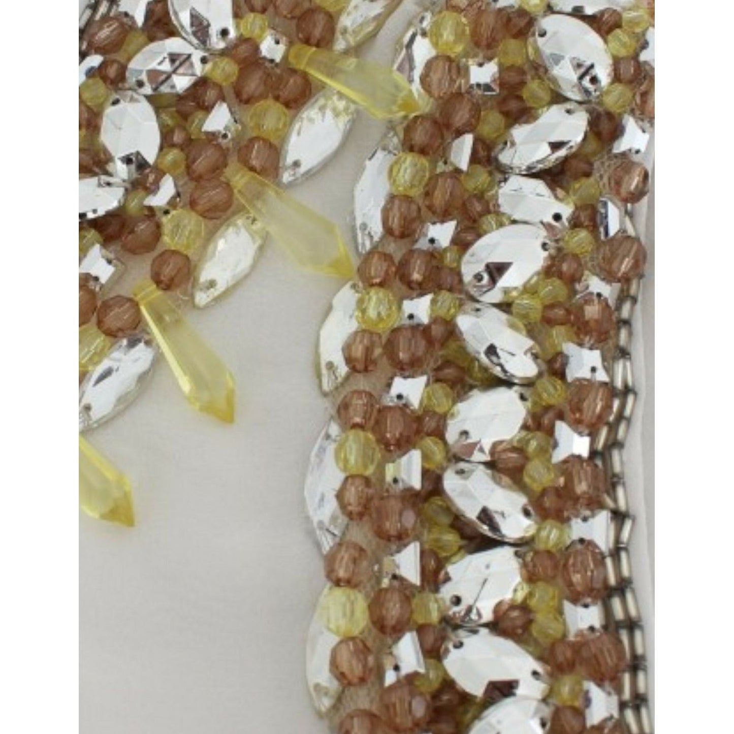 Dolce & Gabbana White crystal embellished tank top SIG13303-1